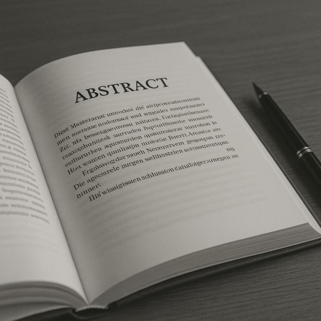 Abstrakt Masterarbeit, Abstract schreiben