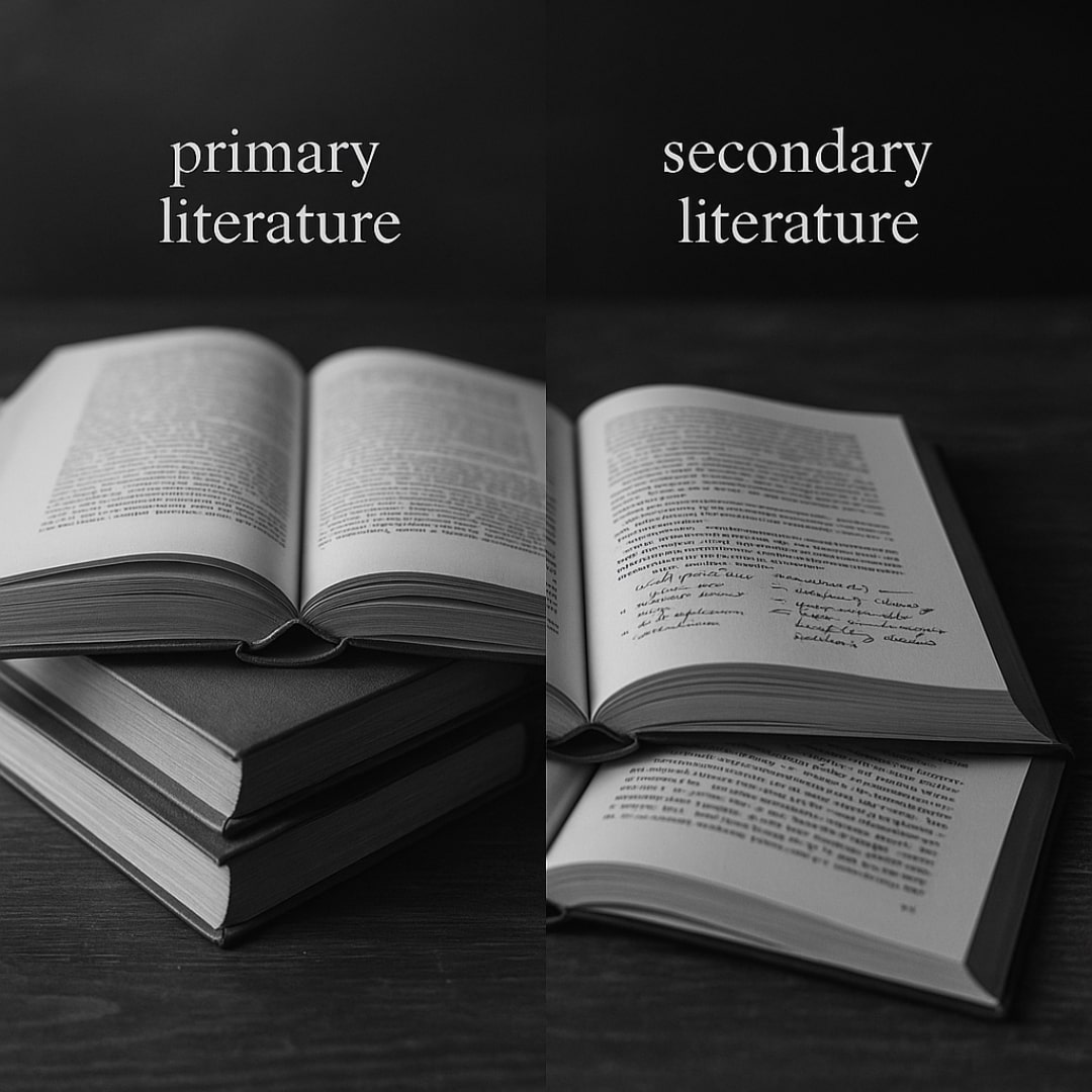 Primärliteratur, Sekundärliteratur